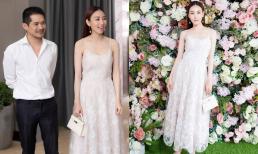 Diễn viên Ngân Khánh hiếm hoi đưa ông xã Việt kiều đi sự kiện