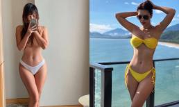 Siêu mẫu Hà Anh táo bạo mặc bikini khoe khéo vòng 1 căng đầy gây 'bỏng mắt' netizen