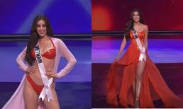 Khánh Vân gây sốt với màn xoay người 'cực đỉnh' trong phần thi Trang phục dạ hội tại Bán kết Hoa hậu Hoàn vũ 2020