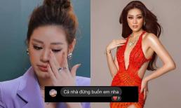Khánh Vân nhắn tin cho ê-kíp sau khi dừng chân ở Top 21 Miss Universe: 'Cả nhà đừng buồn em nha'