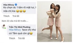 Nhã Phương đăng ảnh như chị em sinh đôi với Hòa Minzy nhưng lại bị cô em ý kiến về điều này