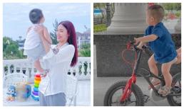 Bẵng đi một thời gian, Lan Khuê khoe ảnh con trai một tuổi rưỡi thay đổi ngỡ ngàng về vóc dáng
