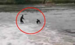 Lao mình xuống dòng nước xiết cứu người, đến khi nhìn mặt nạn nhân người đàn ông sững lặng rồi ôm mặt khóc nức nở