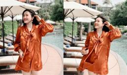 Diện váy rộng đi du lịch, Bảo Thy bị nghi ngờ đang mang thai con đầu lòng với chồng đại gia