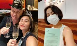 Ca sĩ Thu Minh được tiêm vắc xin Covid-19 tại Singapore