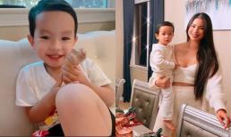 Tan chảy với khoảnh khắc con trai Phạm Hương tập nói tiếng Việt