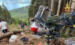 Tai nạn cáp treo kinh hoàng ở Ý, ít nhất 13 người thiệt mạng