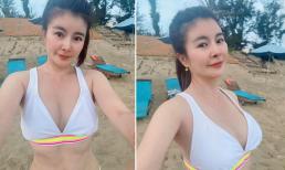 Diễn viên Kim Oanh hiếm hoi khoe dáng mướt mắt ở độ tuổi U50