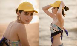 'Ma nữ đẹp nhất Thái Lan' khoe dáng trên bãi biển, vòng một 'trốn tìm' nhưng nhan sắc vẫn đẹp ngây ngất