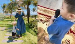 Hòa Minzy hạnh phúc khoe con trai là 'fan cứng', bài nào của mẹ cũng thuộc nằm lòng 