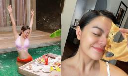 Phạm Quỳnh Anh ngày càng thăng hạng nhan sắc hậu ly hôn, bí quyết là đây: Detox và đắp mặt nạ vàng 24K