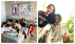 Đưa các con đi giao lưu, Hồng Nhung và Linh Nga lại chiếm spotlight vì mặt mộc không tì vết