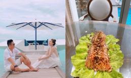 Sau nghi vấn mang thai, Bảo Thy hạnh phúc khoe chồng đại gia tự tay vào bếp nấu món ngon phục vụ vợ