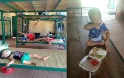 Hình ảnh ngủ ngoan ngoãn của bé trai 3 tuổi đang cách ly khiến nhiều người cảm động, em đã tự biết chăm sóc và không hề quấy khóc