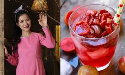 MC Minh Trang bật mí cách làm siro mận để giải khát mùa hè