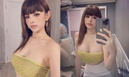 Huyền Baby đăng ảnh o ép vòng một đến ngộp thở