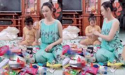 Sau loạt lùm xùm 'đấu tố', vợ hai Vân Quang Long cùng con gái vui vẻ nhận được quà từ Mỹ