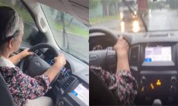 Cụ bà 70 tuổi lái xe bán tải cực mượt khiến nhiều thanh niên cũng phải ghen tỵ