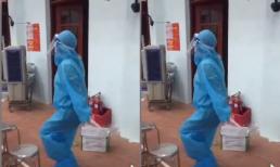 Nữ sinh viên ĐH Y Thái Nguyên khoe điệu nhảy đầy năng lượng khi đi chống dịch tại Bắc Ninh 