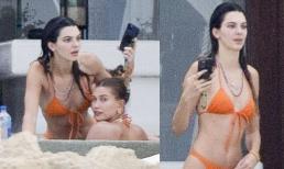 Bà xã Justin Bieber đi biển cùng bạn thân siêu mẫu Kendall, cư dân mạng so sánh từ body đến ảnh mặt mộc