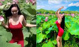 Gái xinh gây bão MXH sau clip chạy nhảy gợi cảm ở đầm sen