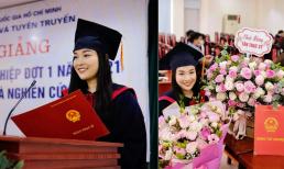 Minh Hương 'Nhật ký Vàng Anh' nhận bằng thạc sĩ của trường Học viện báo chí tuyên truyền