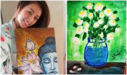 Khánh Vân bất ngờ khoe khả năng hội họa xuất thần, tài sắc vẹn toàn thế này thì ai 'chơi lại'