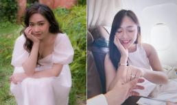 Người đẹp từng tặng hoa cho Tổng thống Mỹ Donald Trump hạnh phúc khi được bạn trai cầu hôn