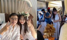 Người đẹp từng tặng hoa cho Tổng thống Mỹ Donald Trump hé lộ chân dung bạn trai và khoảnh khắc được cầu hôn trên máy bay