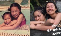 Con gái Mỹ Linh hiếm hoi đăng ảnh ngày ấy và bây giờ bên chị gái cùng cha khác mẹ 