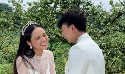 Thu Quỳnh hé lộ hậu trường chụp ảnh cưới với Hoàng Anh Vũ trong phim 'Hương vị tình thân'