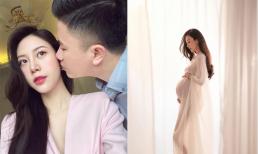 Hot girl Vũ Ngọc Châm khoe mang bầu hơn 8 tháng sau khi tổ chức đám hỏi với chồng doanh nhân