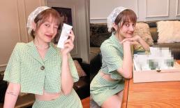 Bảo Anh lộ cánh tay khẳng khiu, thân hình gầy gò với nhiều khuyết điểm khiến dân mạng xôn xao