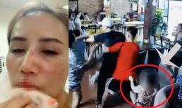 Biểu cảm của con gái Đào Hoàng Yến khi chứng kiến bố đấm vào mặt, cầm dao đe dọa mẹ