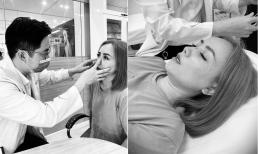 Đào Hoàng Yến đến bệnh viện thẩm mỹ để chữa trị, phục hồi chiếc mũi bị gãy