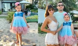 Siêu mẫu Hà Anh tổ chức sinh nhật đơn giản cho con gái trên bãi biển thơ mộng 