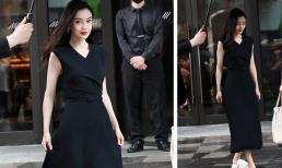 Angelababy mặc váy sang chảnh là vậy nhưng lại đi... dép lê