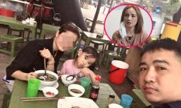 Dân mạng xôn xao hình ảnh chồng cũ diễn viên Hoàng Yến đưa con gái đi ăn uống cùng người tình