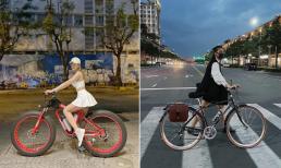 Mùa dịch, mỹ nhân Việt đạp xe để tập thể dục, street style chất lừ khiến dân mạng mê mẩn