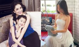 Lâu lắm mới xuất hiện, con gái Hoa hậu Nguyễn Thị Huyền đã lớn phổng phao, ra dáng thiếu nữ