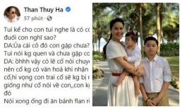 Phản ứng của quý tử nhà Thân Thúy Hà khi bị lôi vào ồn ào không hay của người lớn