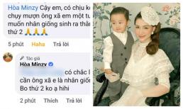 Hòa Minzy đáp trả cao cơ khi bị đề nghị 'mượn chồng nhân giống'