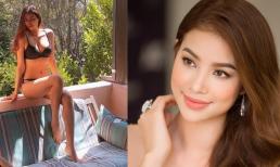 Lâu lắm mới thấy Phạm Hương diện bikini khoe body, vòng một căng đầy của nàng hậu chiếm trọn spotlight