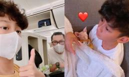 Vừa thuê chuyên cơ riêng đưa con trai đi du lịch, doanh nhân Đức Huy đã dẫn bé Bo ra Hà Nội thăm Lệ Quyên