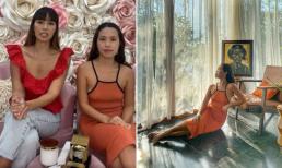 Hậu bị chỉ trích, em gái Hà Anh vẫn mặc lại chiếc váy cũ và thả rông vòng một để chụp ảnh