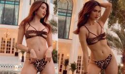 Ngọc Trinh tạo dáng nóng bỏng với bikini cắt xẻ táo bạo trong biệt thự xa hoa của Vũ Khắc Tiệp