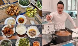 Cao Thái Sơn chia sẻ mâm cơm nhà tự nấu, đảm đang không thua gì các chị em
