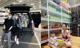 Ở nhà mùa dịch, ái nữ của đại gia Minh Nhựa mua đồ dự trữ như một tiệm tạp hóa mini
