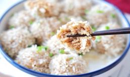 Cách làm thịt viên bọc xôi đây rồi! Món này hấp dẫn nên ăn nhiều hơn, ít dầu và muối, tốt cho sức khỏe, cả nhà rất thích.