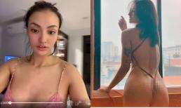 Diện đồ ngủ ở nhà, Hồng Quế khiến dân mạng ngỡ ngàng khi để lộ vòng một 'căng tràn'